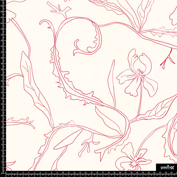 369799 ML HILO ROJO FLORAL ML