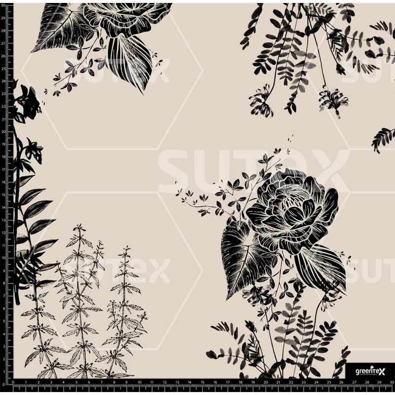 370359 AR FLORES SILUETAS NEGRO2 NEON AR