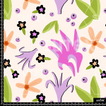 370523 AQ TROPICAL FLORAL ABSTRACT AQ