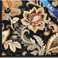 372665 SAI PAISLEY DROCO BLACK SAI X