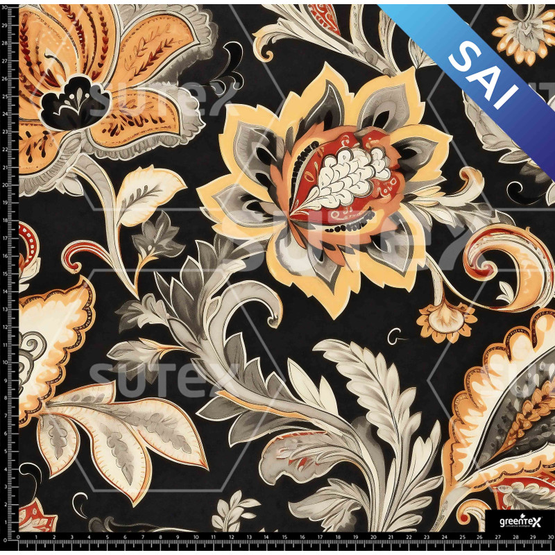 372665 SAI PAISLEY DROCO BLACK SAI X