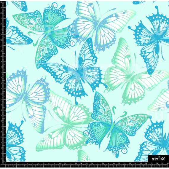 372961 MARIPOSAS SILUETAS AQUA Z