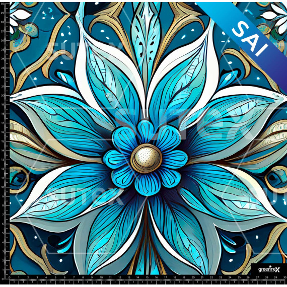 373006 SAI FLOR AZUL VITRAL AR