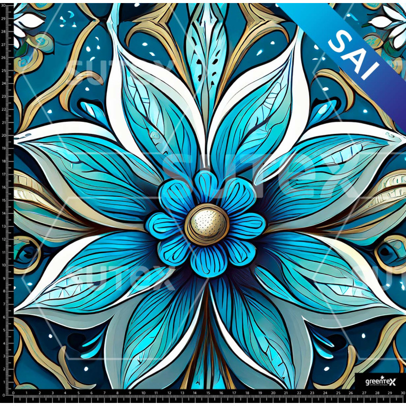 373006 SAI FLOR AZUL VITRAL AR