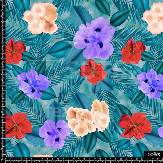 373468 ER FIESTA FLORAL AZULES ER