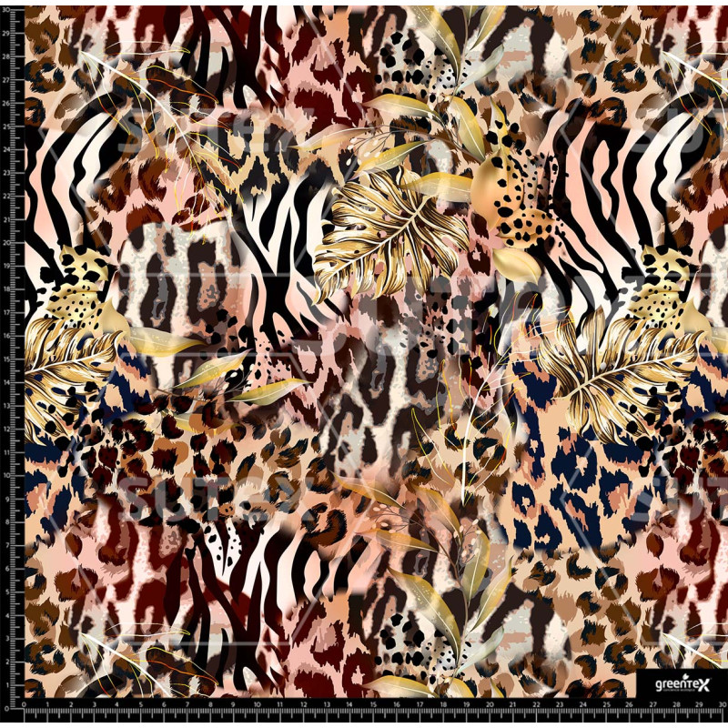 374773 FUSIONADOS ANIMAL PRINT ZEBRA RAMAS