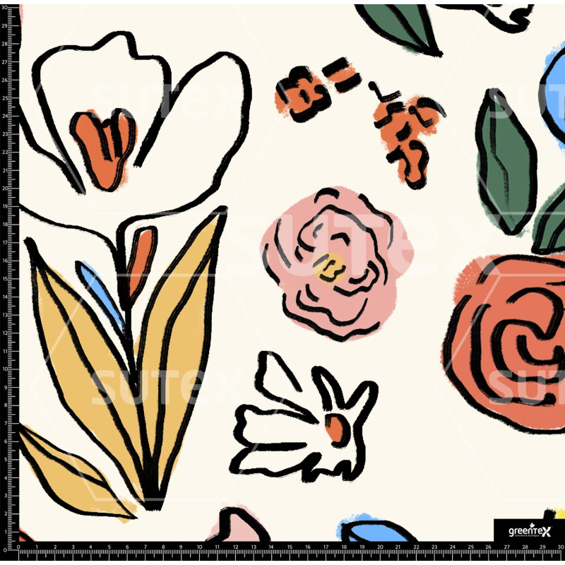 373817 BB HANDRAWING FLOWER 1 B