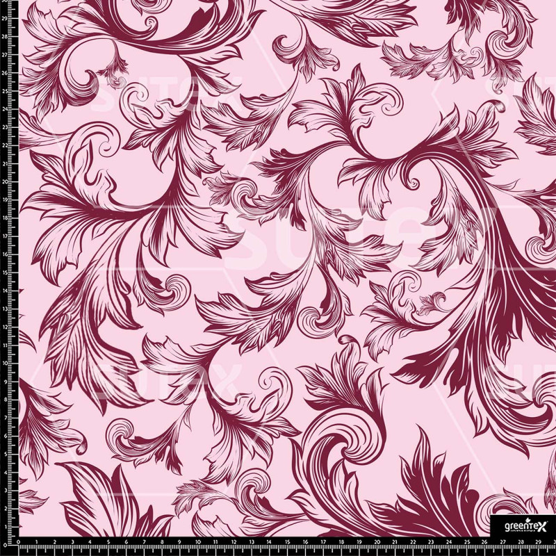 375491 ER MAXI ORNAMENTO FLORAL VINO ER