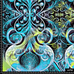 375530 ER ORNAMENTO SURREALISTAS BLUE ER