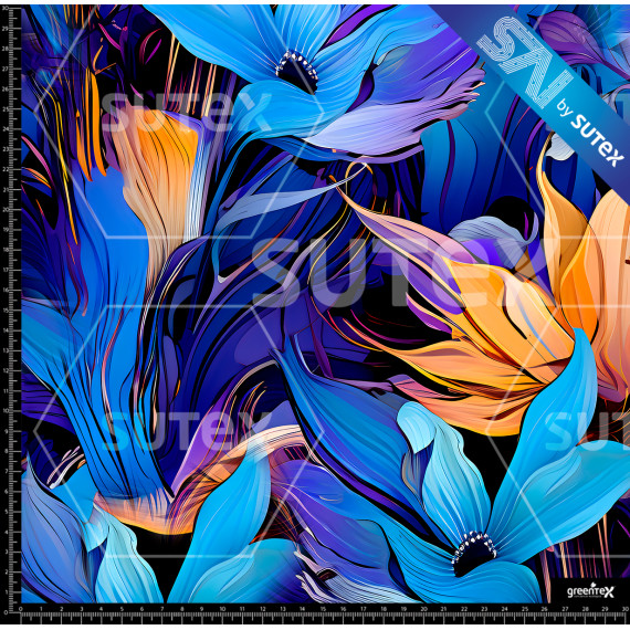 375476 SAI FLORAL AZULES Z