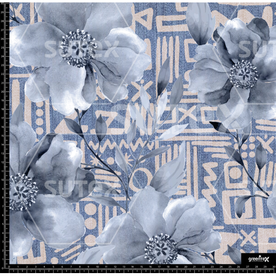 376227 DENIM FLOR13 FS