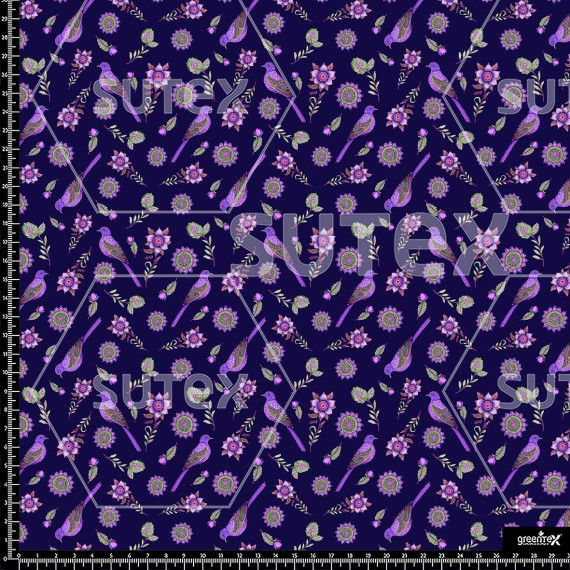 376752 AQ BIRDS EMBROI V2 AQ