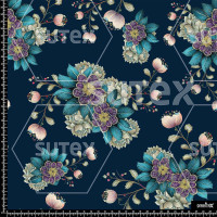 376763 AQ RIBBON FLORAL V2 AQ
