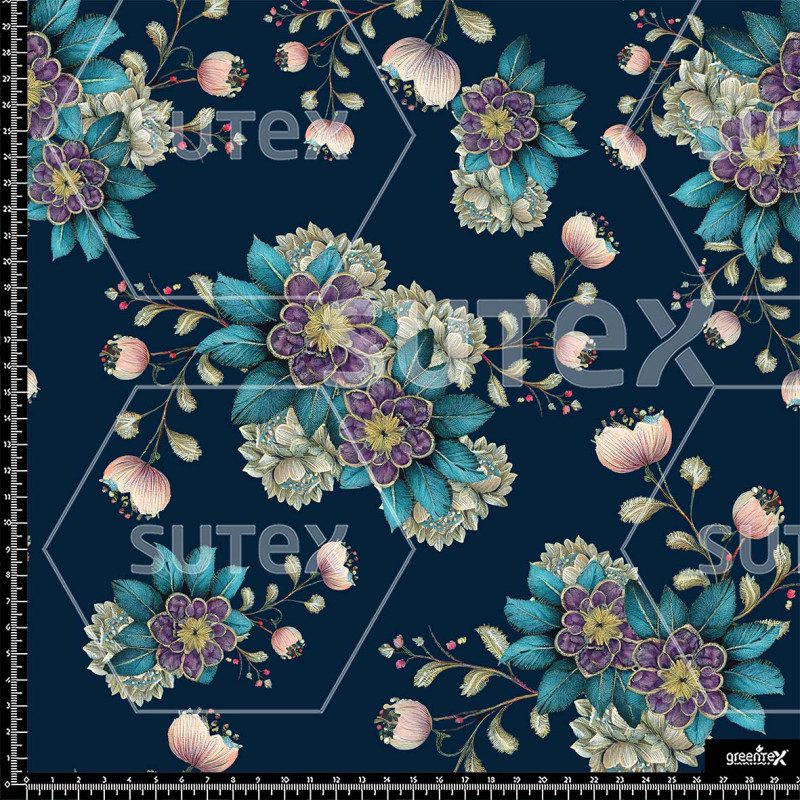 376763 AQ RIBBON FLORAL V2 AQ