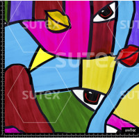 377522 BB ABSTRACTFACE COLOR B