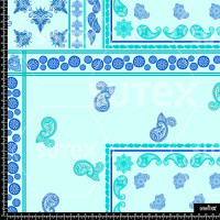 375021 ER PAISLEY PARCHWORK AGUA ER