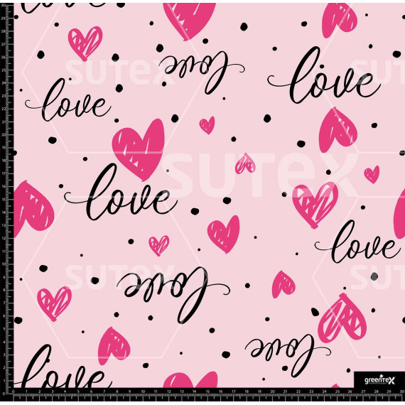376286 LOVE CORAZONES ROSA NEON Z