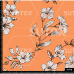 376568 FLORES Y RAMAS ILUSTRA ORANGE NEON Z