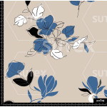 376542 FLORES DIBUJO SILUETAS BLUE Z