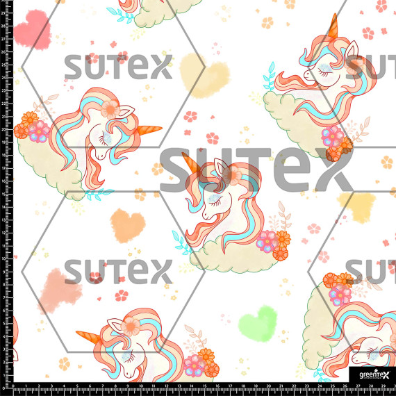 378034 ER UNICORNEOS FLORALES NARANJA ER