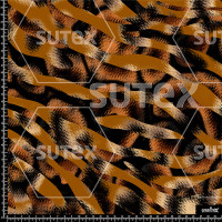 379026 ER ANIMAL PRINT DISTORSIONADO NARANJA ER