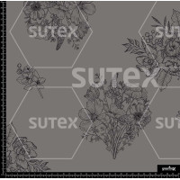 376291 DELINEADAS FLORES GRIS Z