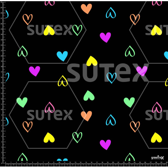 376841 CORAZONES COLORS NEON Z