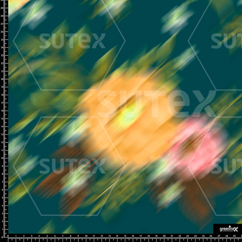 378016 ER RAMOS FLORALES DIFUSOS TURQUEZA ER