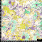 382204 ER ARTISTIC ABSTACT GARDEN VIOLETA ER