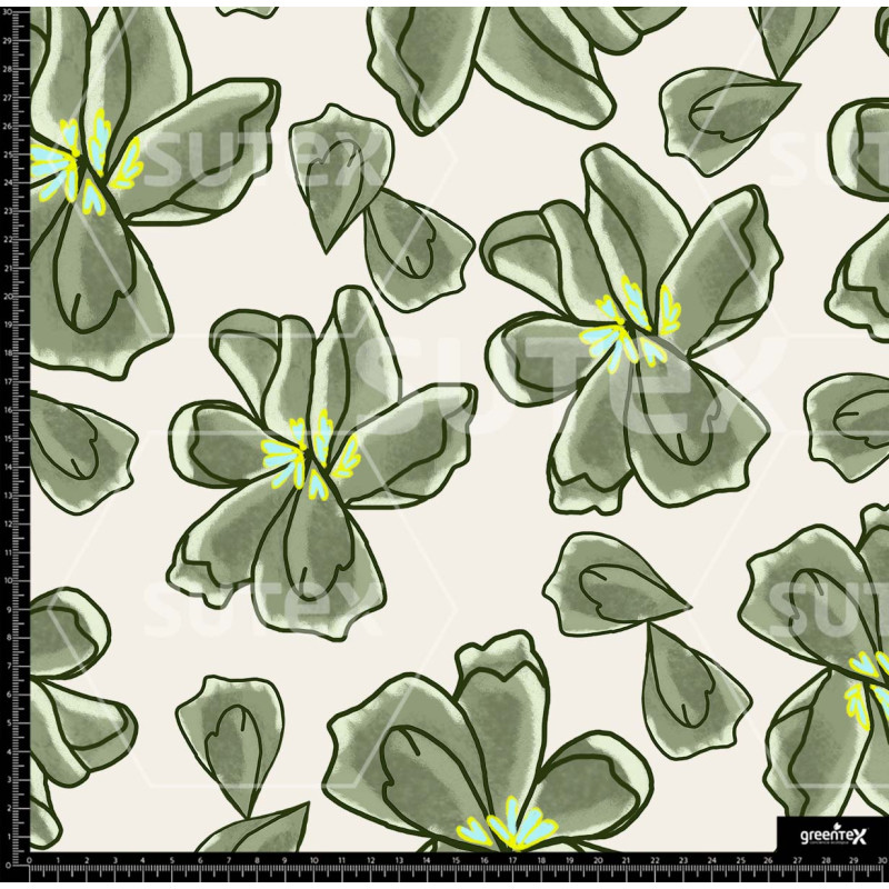 382181 AR FLORES PINTADAS VERD AR