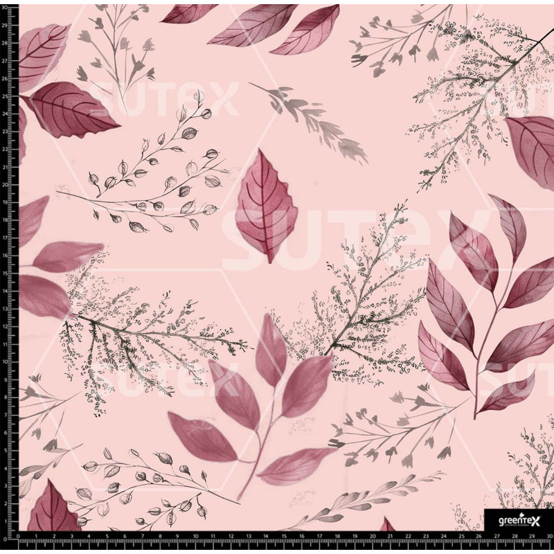 380153 HOJAS Y RAMAS ROMANTICO ROSA Z