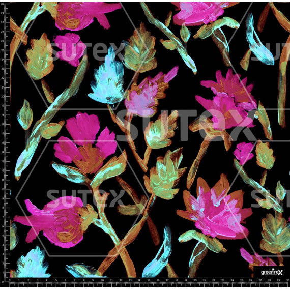 382346 FLORES PINTADAS PINCEL Z