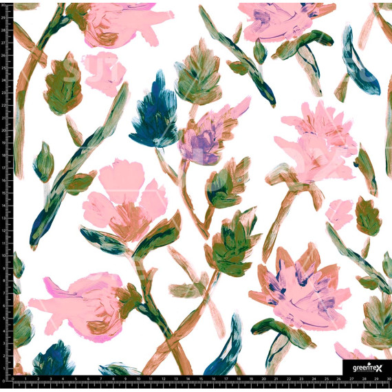 382353 FLORES PINTADAS PINCEL ROSA Z