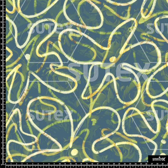 382072 AQ ABSTRACT FLOWER LINE2 AQ