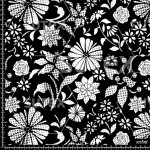 384380 AQ FLORAL LEAF BLACK AQ