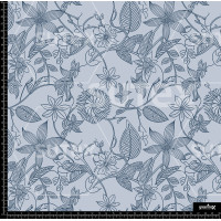 385566 FLORES DELINEADAS AZUL AR