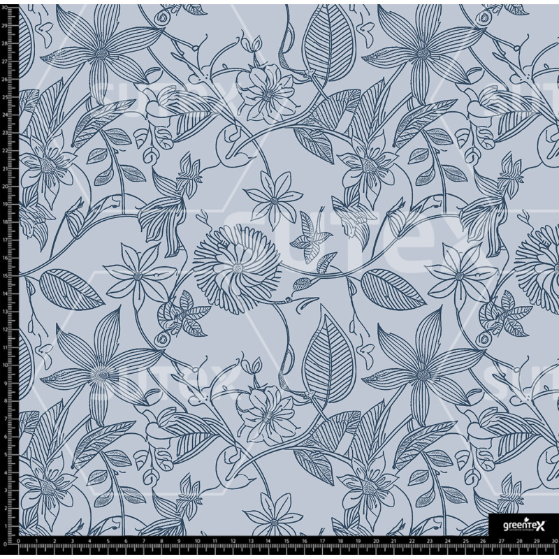 385566 FLORES DELINEADAS AZUL AR