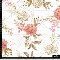 384096 FLORES TANGERINE FOIL Z