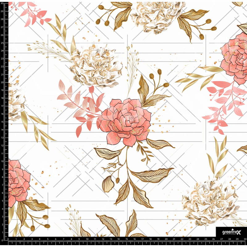 384096 FLORES TANGERINE FOIL Z