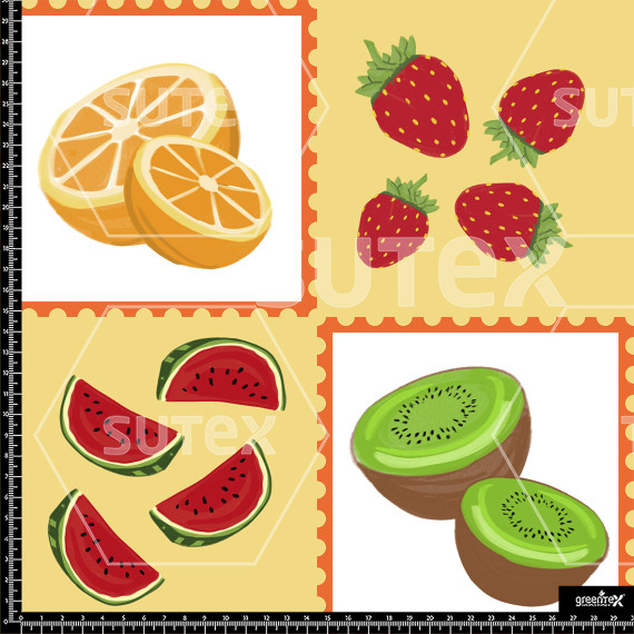 386345 AQ STAMPS YELLOW AQ