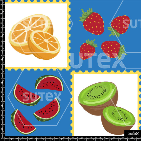 386347 AQ STAMPS BLUE AQ