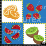 386347 AQ STAMPS BLUE AQ
