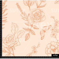 388849 FLORES DEL.INEADAS MANDARINA Z