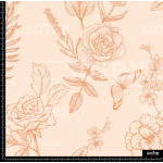 388849 FLORES DEL.INEADAS MANDARINA Z