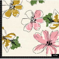 388913 FLORES DELINEADAS A MANO MOST NEON Z