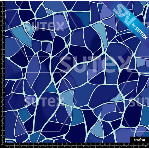 396175 VITRAL AZUL TEXTURA AR