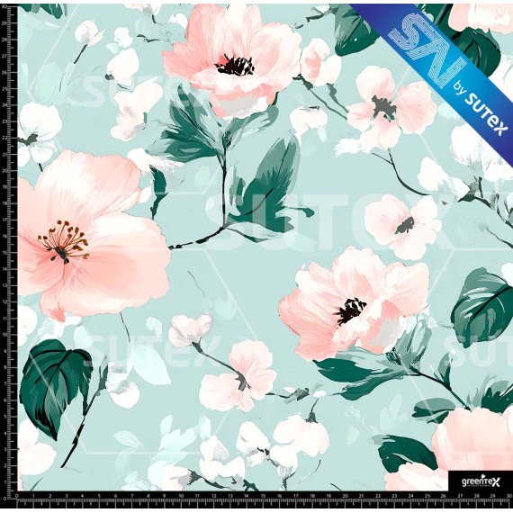 393136 SAI FLORES PINTADAS PASTEL Z