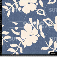 395829 FLORES TEXTURAS DENIM Z