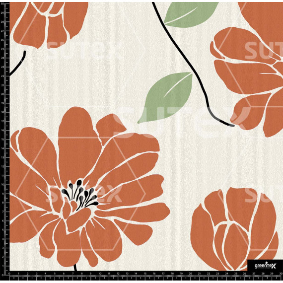 395836 MAXI FLOR PINTADA TERRA Z