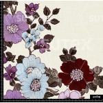 396573 CENEFA DE FLORES TEJIDAS LILA Z